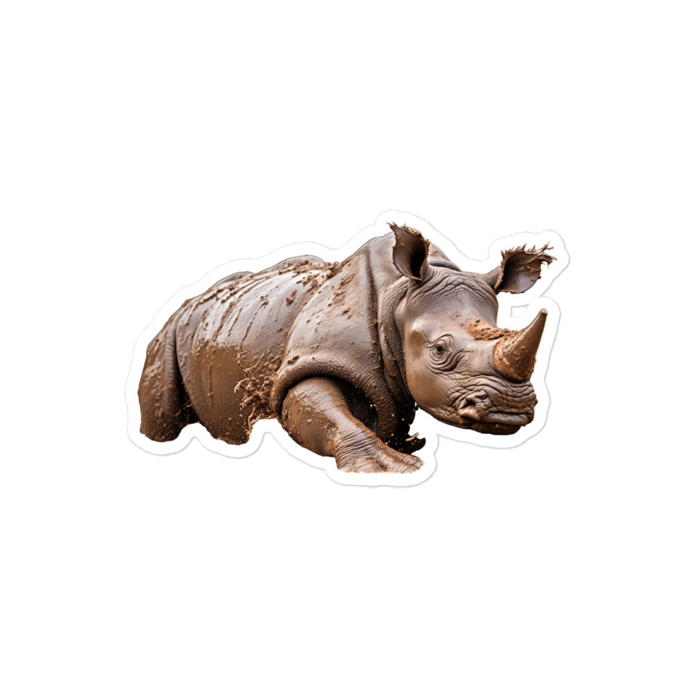 Indian Rhinoceros Sticker - Stickerfy.ai