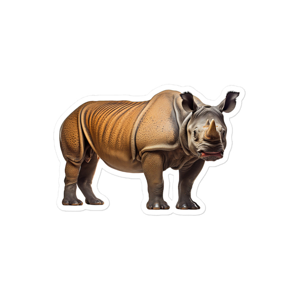 Indian Rhinoceros Sticker - Stickerfy.ai