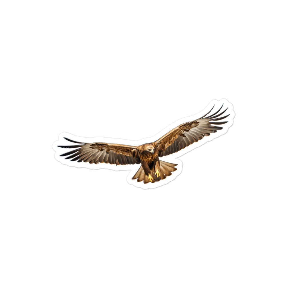 Golden Eagle Sticker - Stickerfy.ai