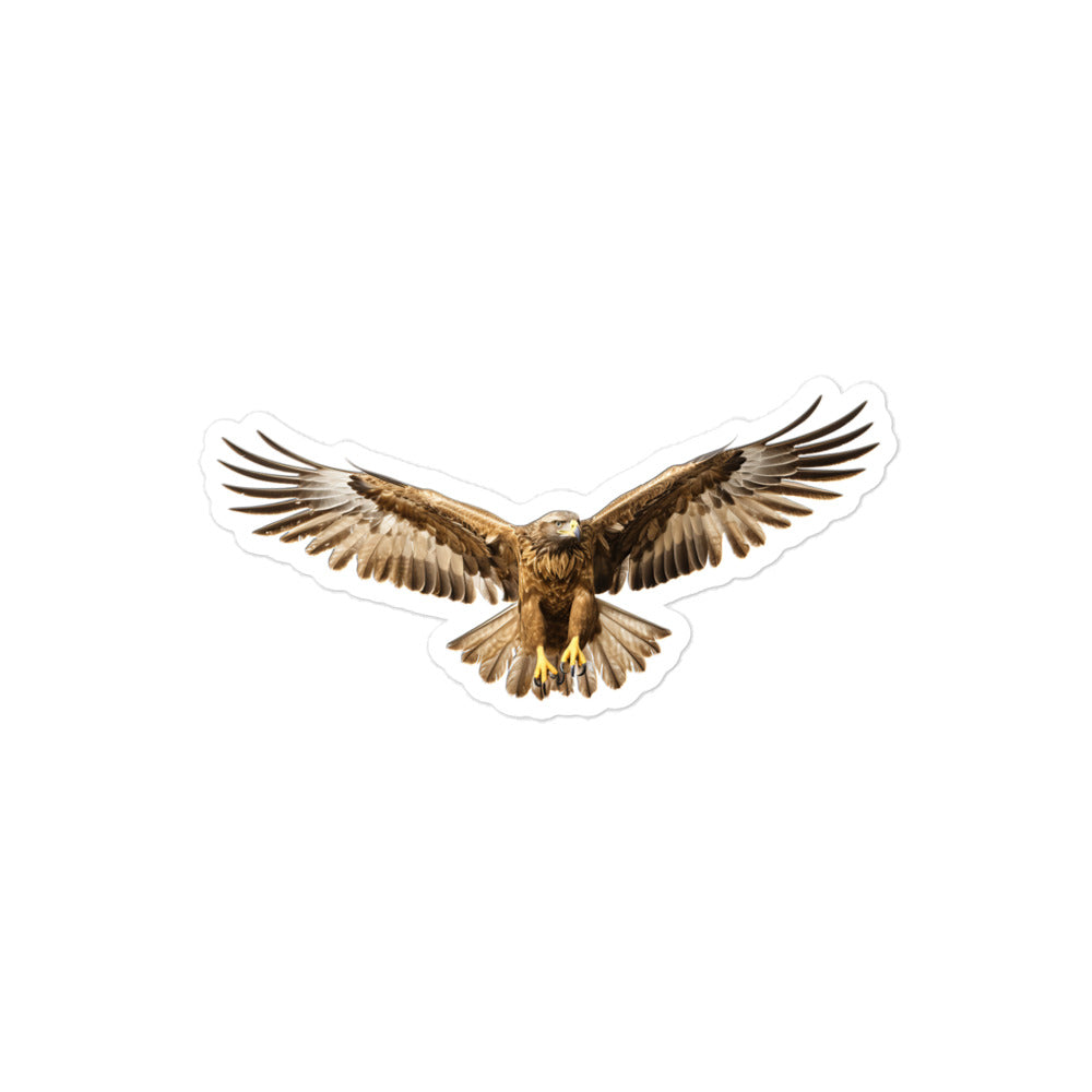 Golden Eagle Sticker - Stickerfy.ai