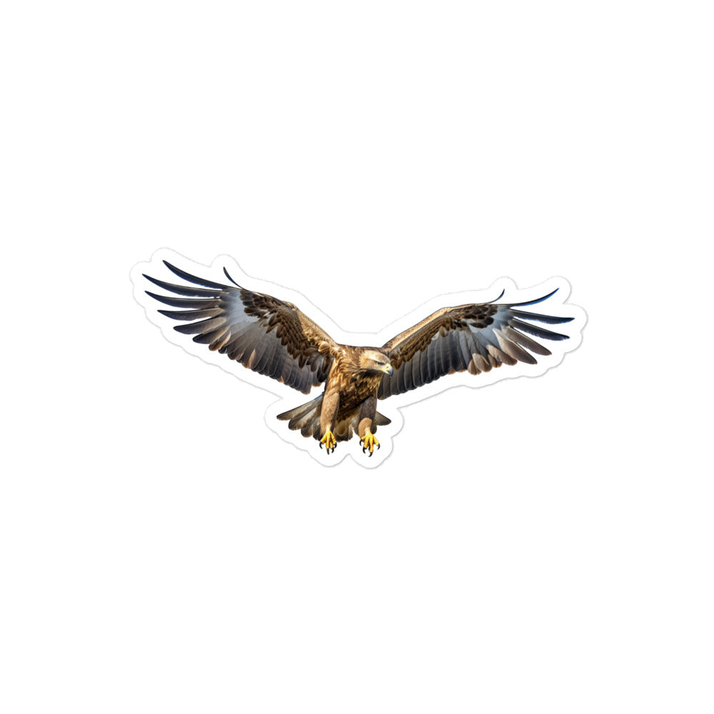 Golden Eagle Sticker - Stickerfy.ai