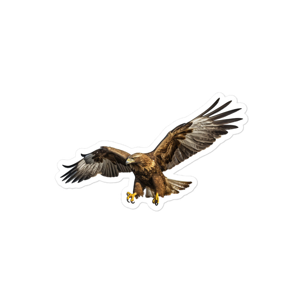Golden Eagle Sticker - Stickerfy.ai
