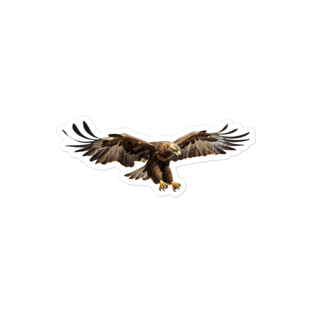 Golden Eagle Sticker - Stickerfy.ai