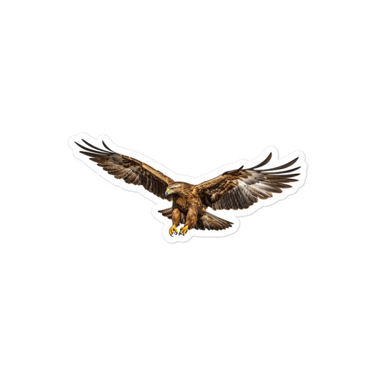 Golden Eagle Sticker - Stickerfy.ai