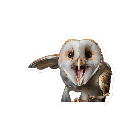 Barn Owl Sticker - Stickerfy.ai