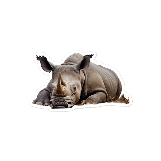 Black Rhinoceros Sticker