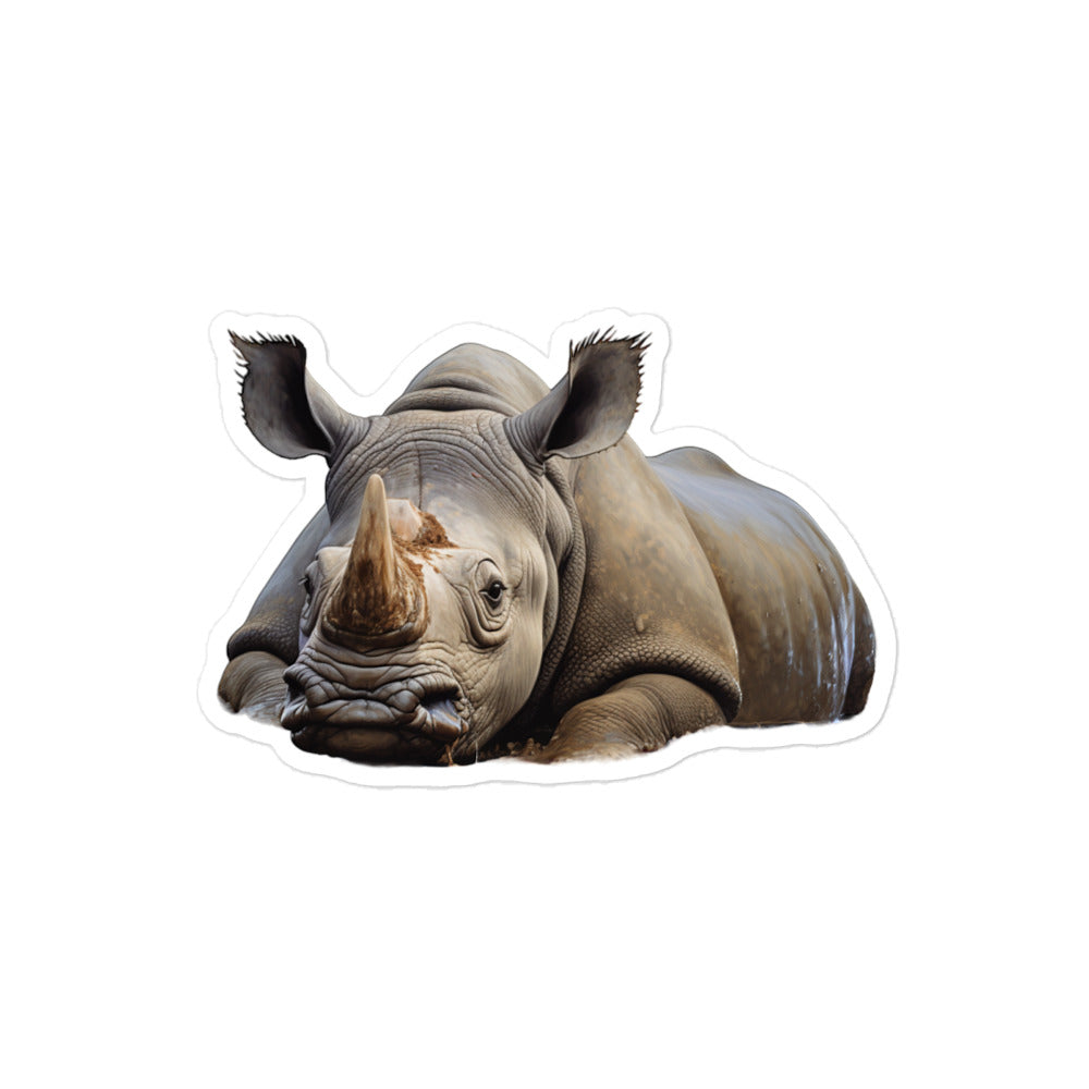 Black Rhinoceros Sticker