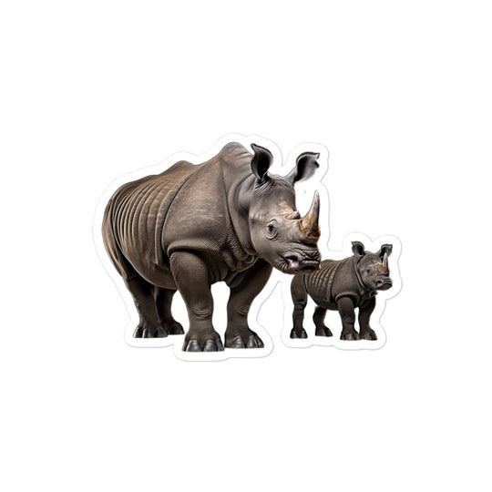 Black Rhinoceros Sticker