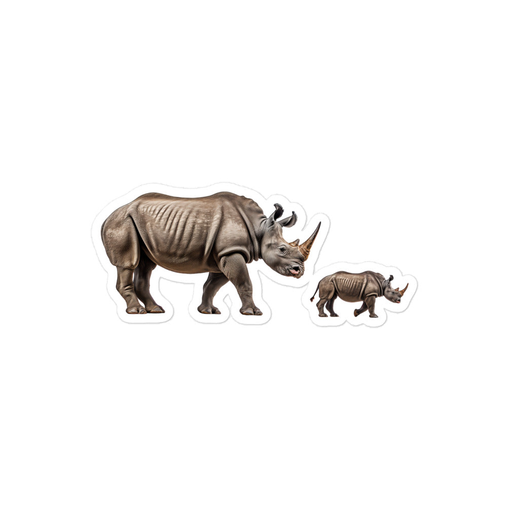 Black Rhinoceros Sticker