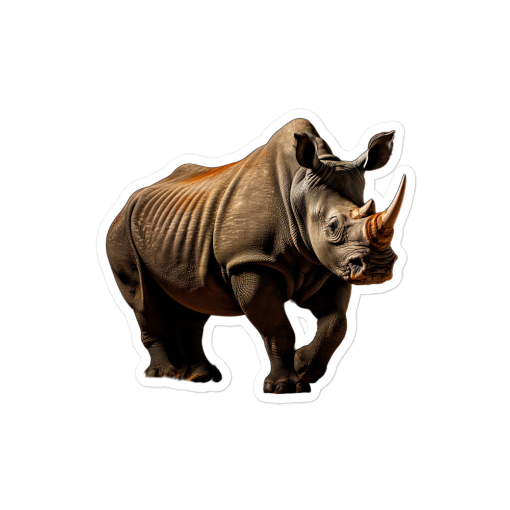 Black Rhinoceros Sticker