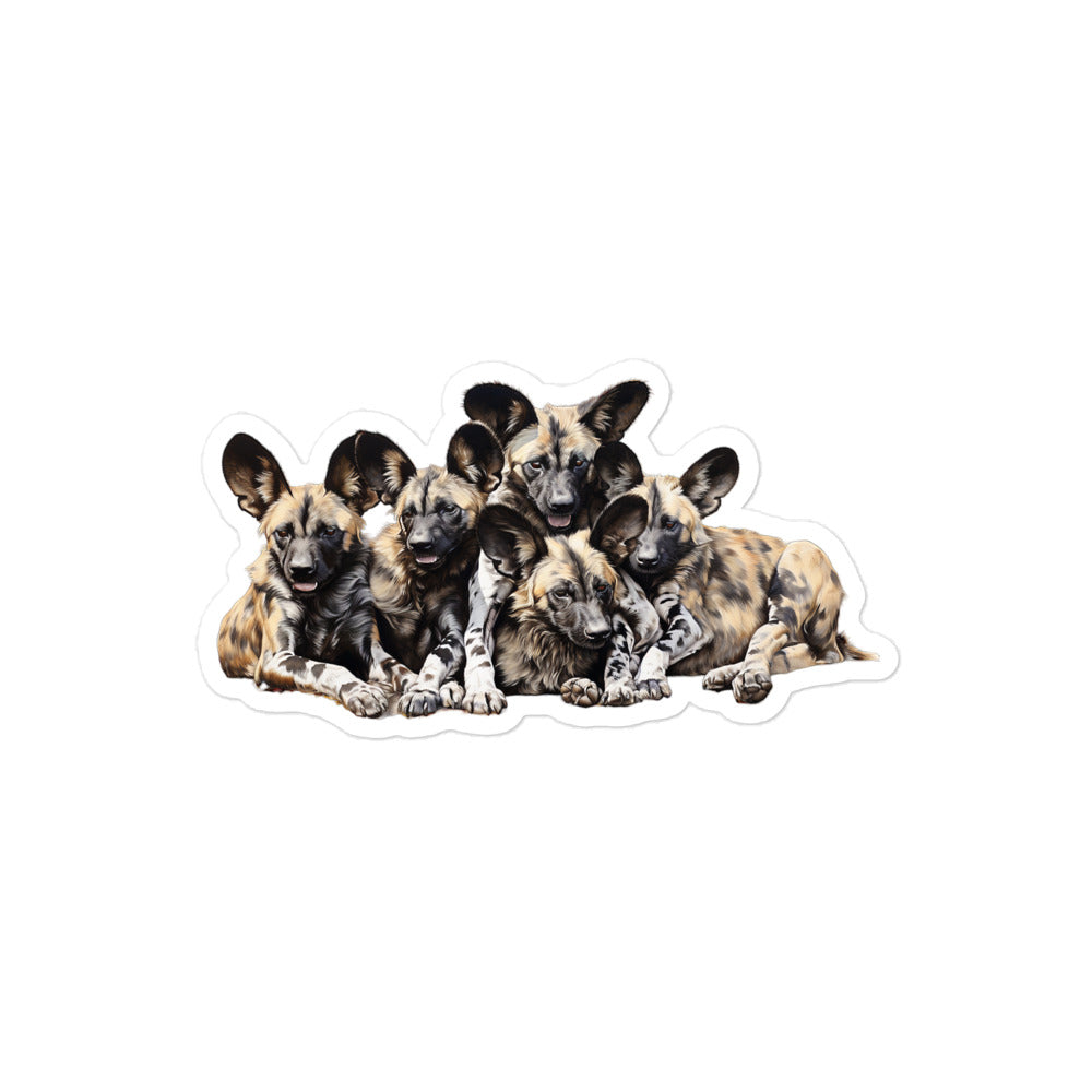 African Wild Dog Sticker