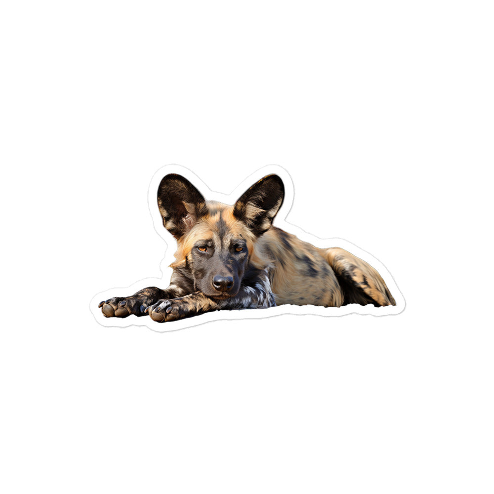 African Wild Dog Sticker