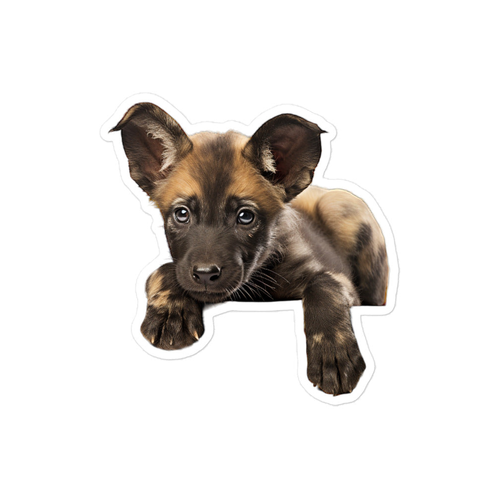 African Wild Dog Sticker