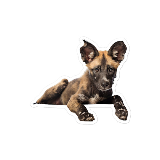 African Wild Dog Sticker