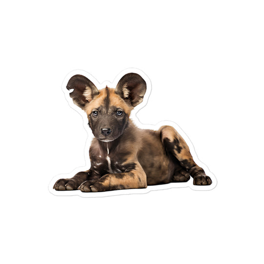 African Wild Dog Sticker