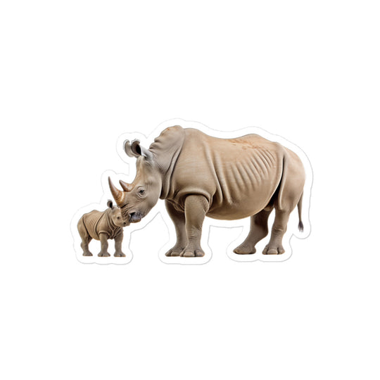 White Rhinoceros Sticker