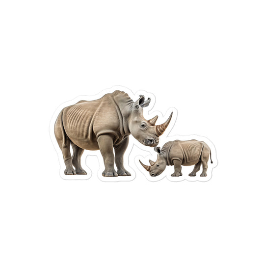 White Rhinoceros Sticker