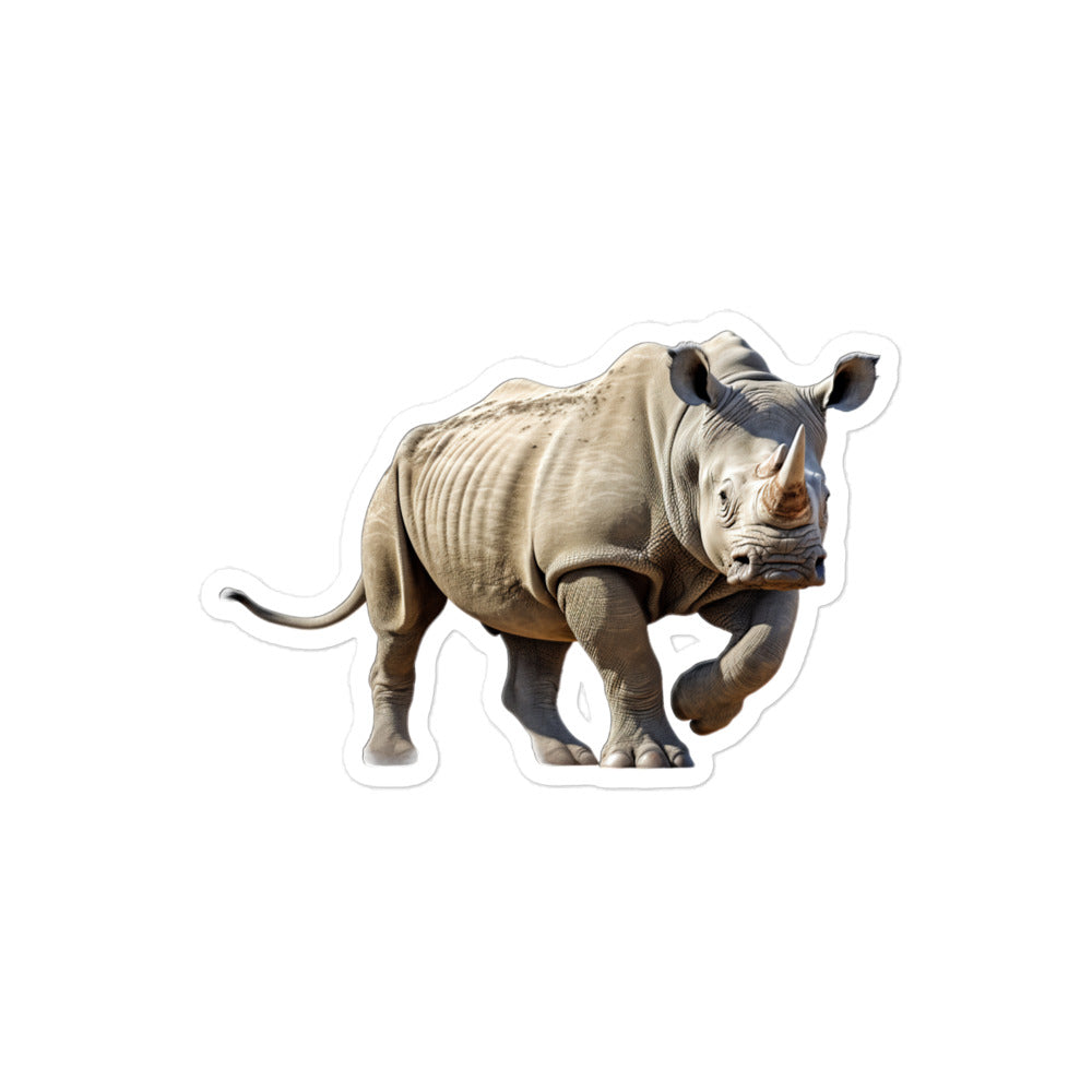 White Rhinoceros Sticker