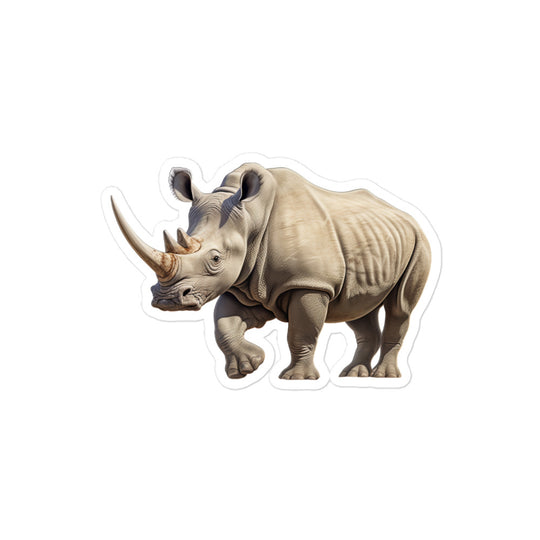 White Rhinoceros Sticker