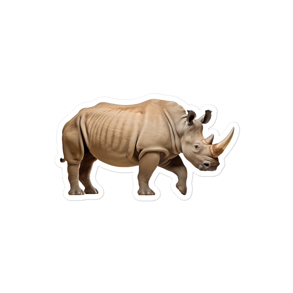 White Rhinoceros Sticker