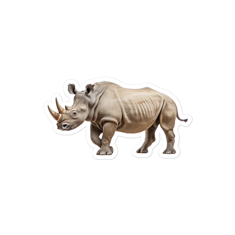 White Rhinoceros Sticker