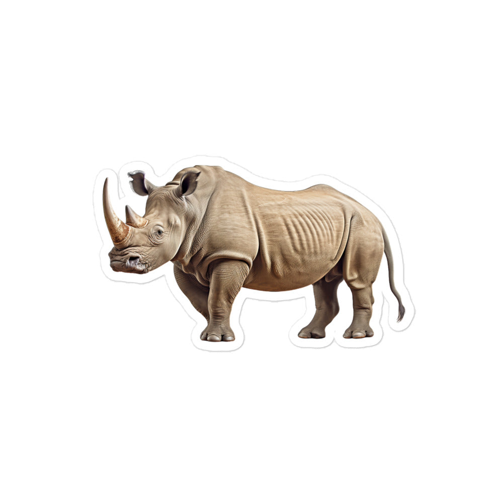 White Rhinoceros Sticker