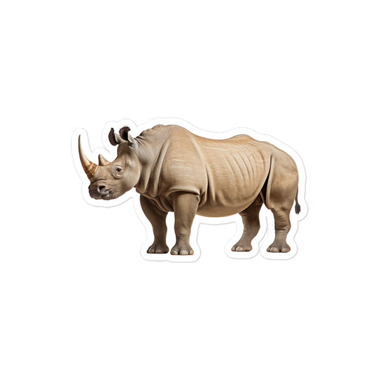 White Rhinoceros Sticker