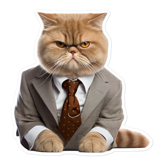 Exotic Shorthair Sales Consultant Sticker - Stickerfy.ai