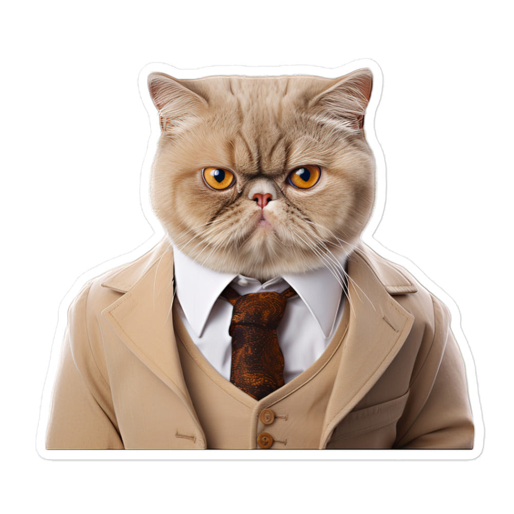 Exotic Shorthair Sales Consultant Sticker - Stickerfy.ai