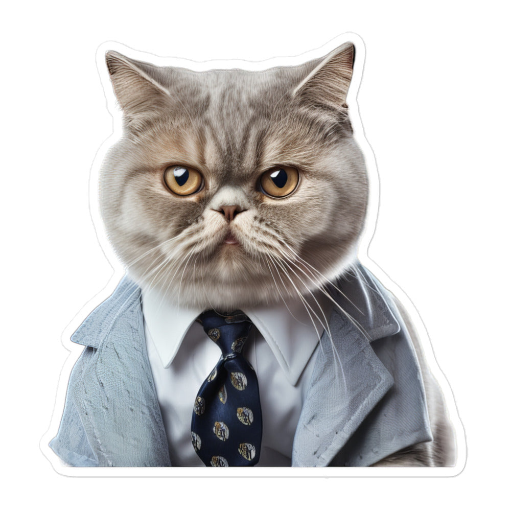 Exotic Shorthair Pharmacist Sticker - Stickerfy.ai