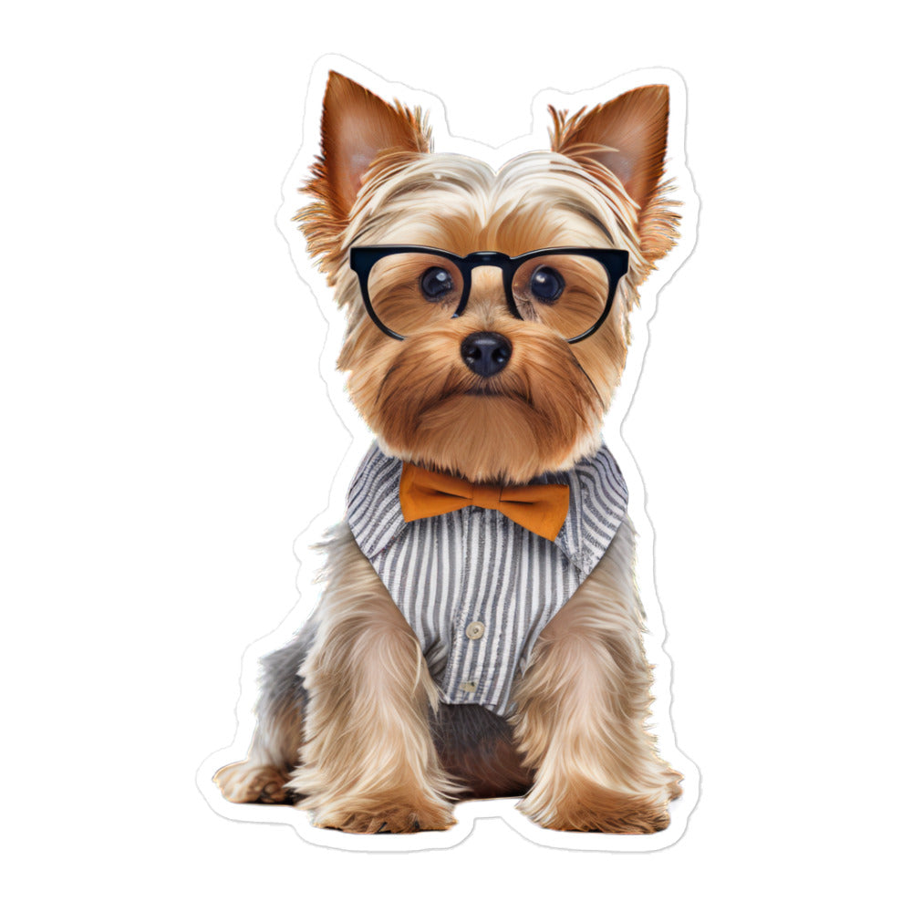 Yorkshire Terrier Student Sticker - Stickerfy.ai