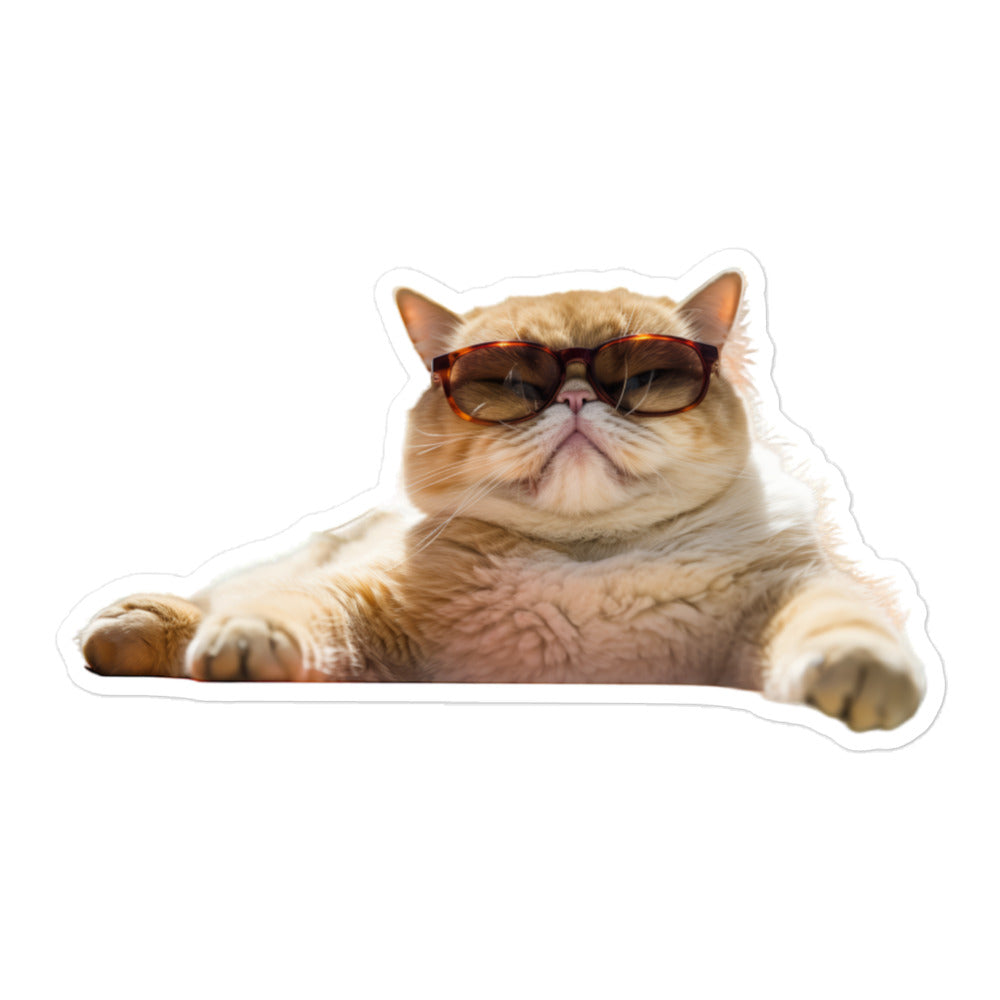 Exotic Shorthair Sticker - Stickerfy.ai