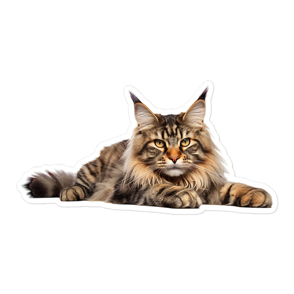 Maine Coon Sticker - Stickerfy.ai