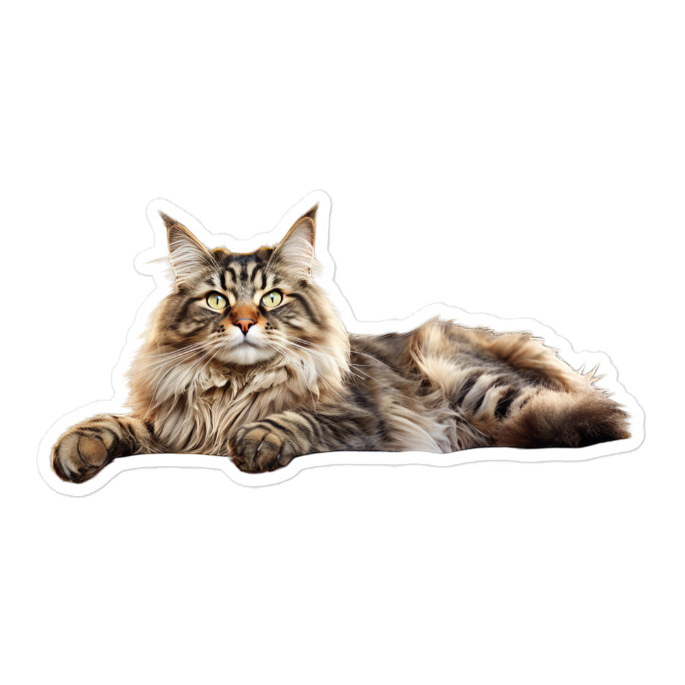 Maine Coon Sticker - Stickerfy.ai