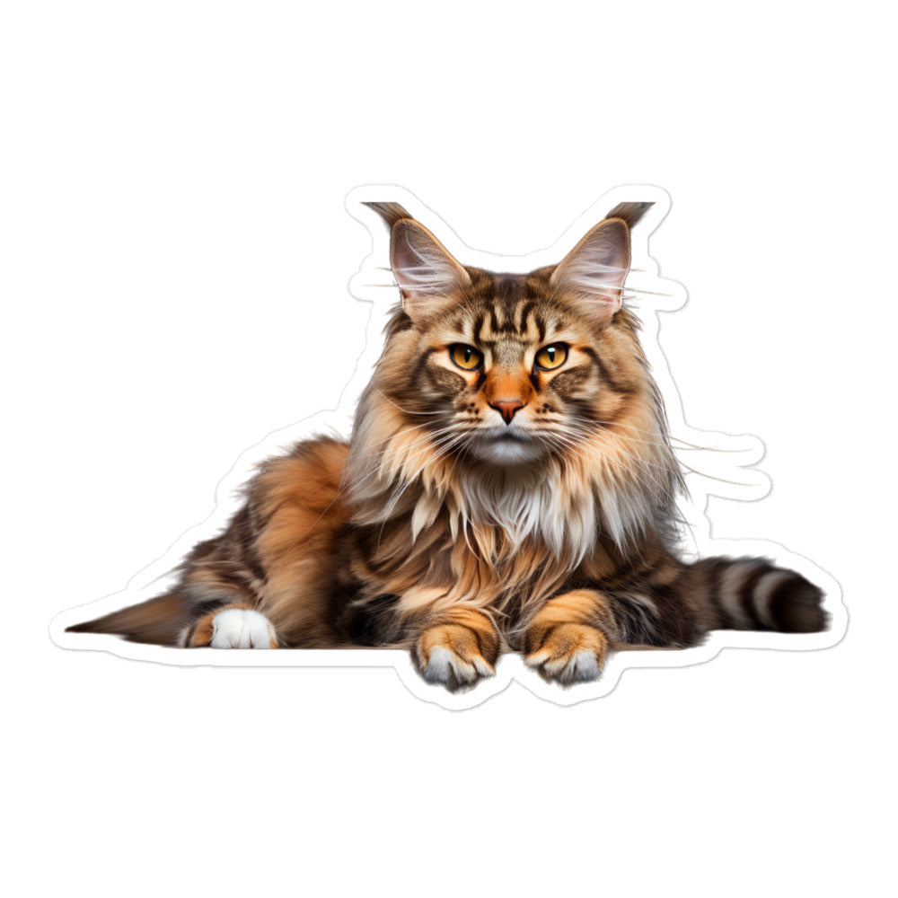 Maine Coon Sticker - Stickerfy.ai