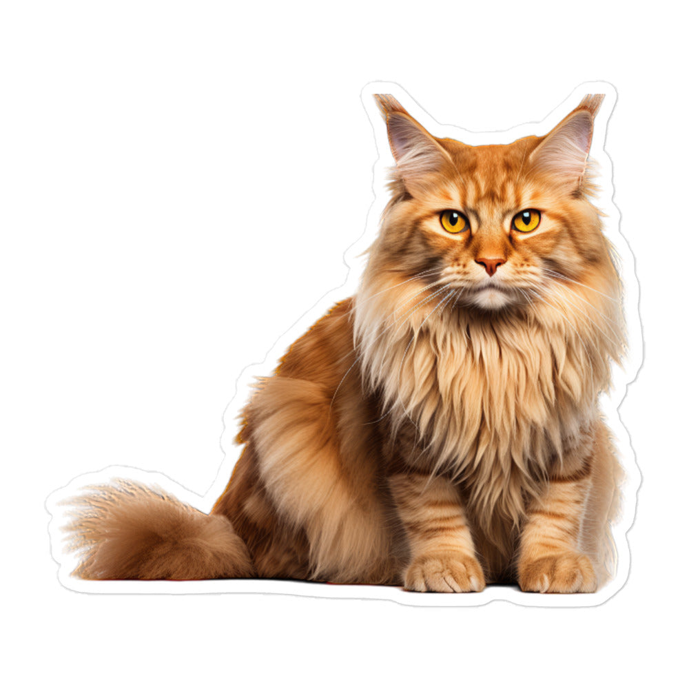 Maine Coon Sticker - Stickerfy.ai