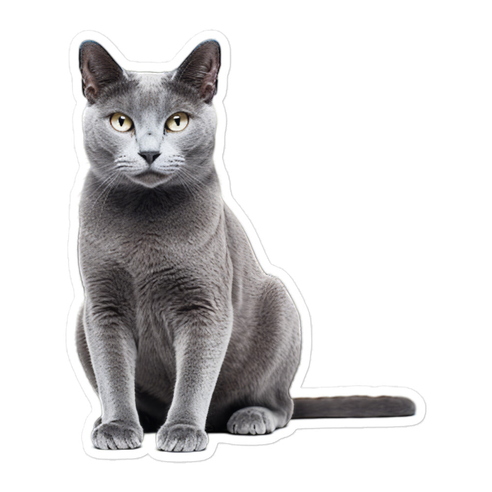 Russian Blue Sticker - Stickerfy.ai
