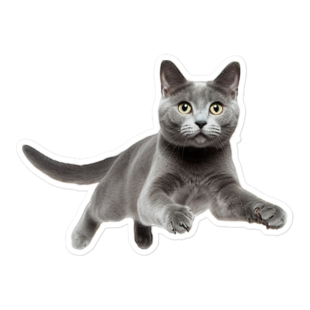 Russian Blue Sticker - Stickerfy.ai