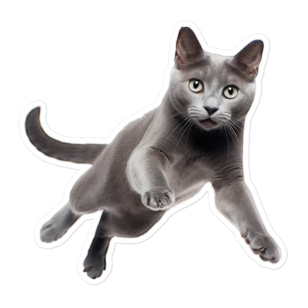 Russian Blue Sticker - Stickerfy.ai