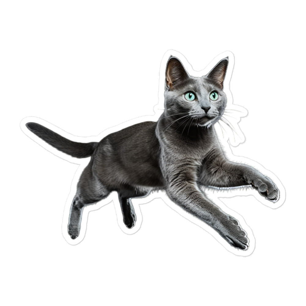 Russian Blue Sticker - Stickerfy.ai