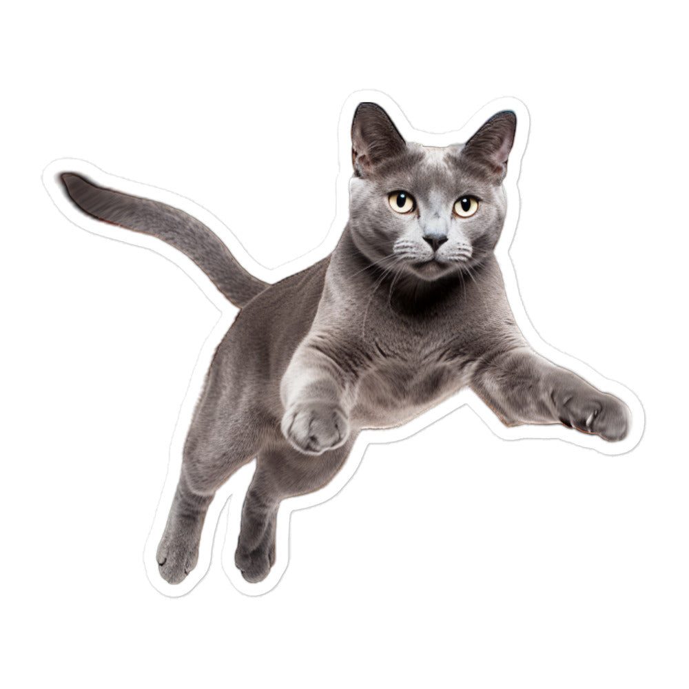 Russian Blue Sticker - Stickerfy.ai