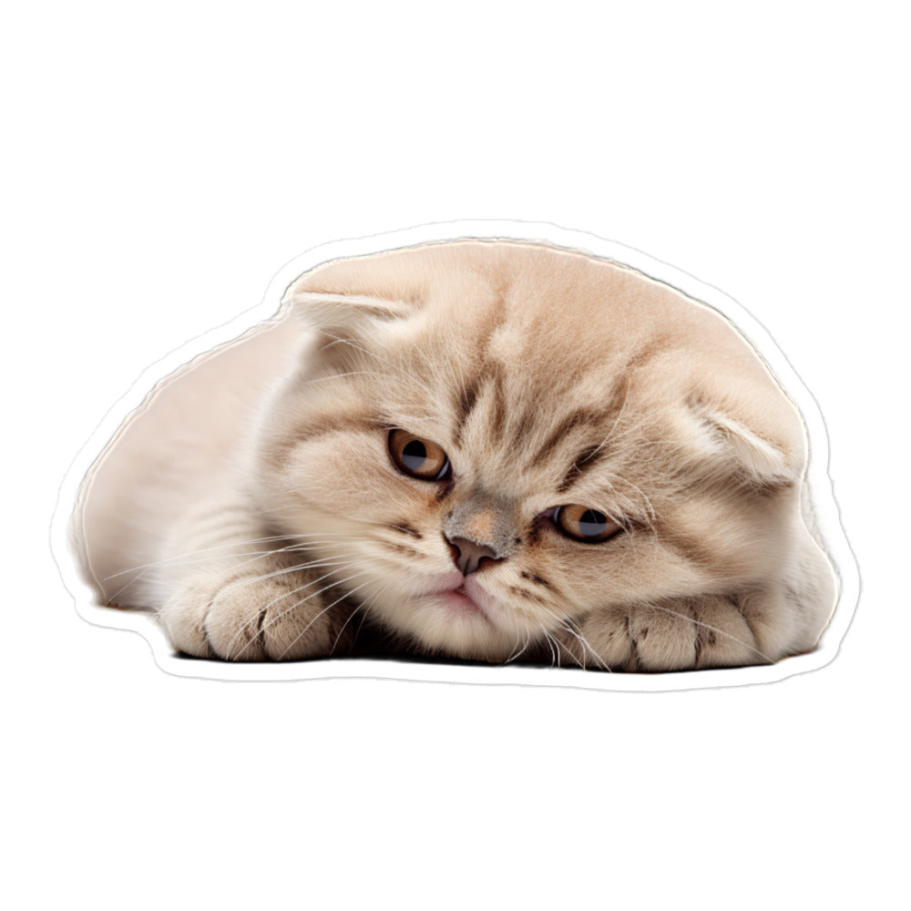 Scottish Fold Sticker - Stickerfy.ai