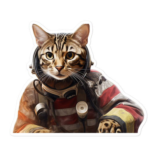 Bengal Firefighter Sticker - Stickerfy.ai