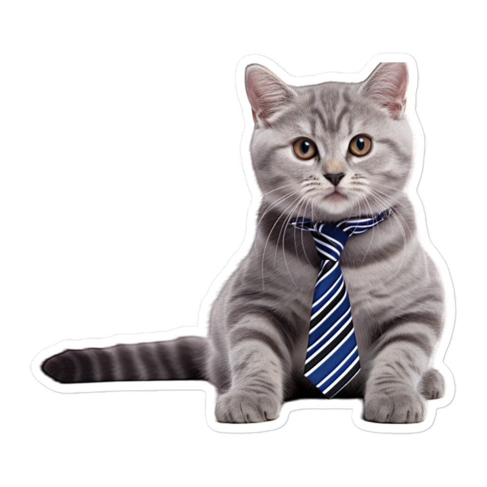 American Shorthair Sales Consultant Sticker - Stickerfy.ai