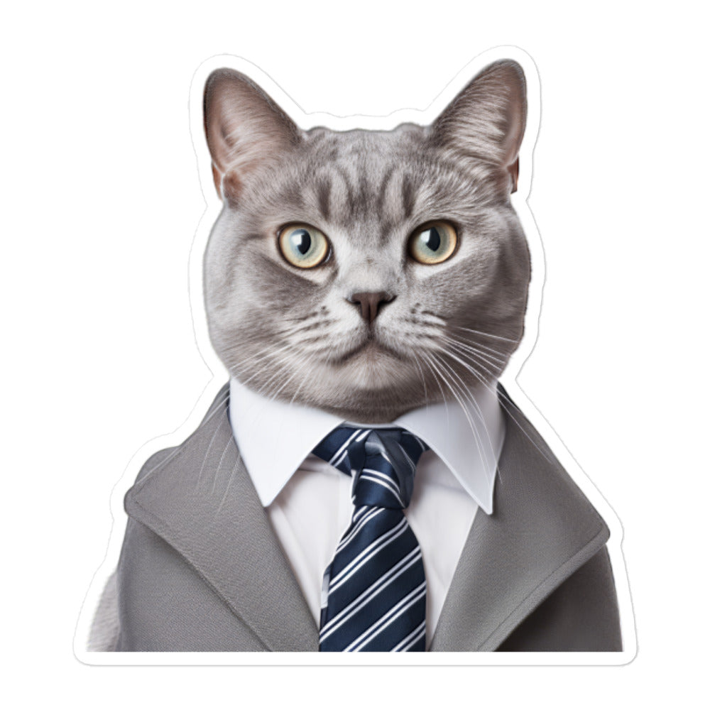 American Shorthair Sales Consultant Sticker - Stickerfy.ai