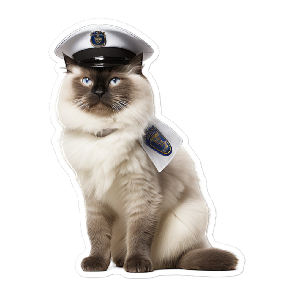 Birman Security Officer Sticker - Stickerfy.ai