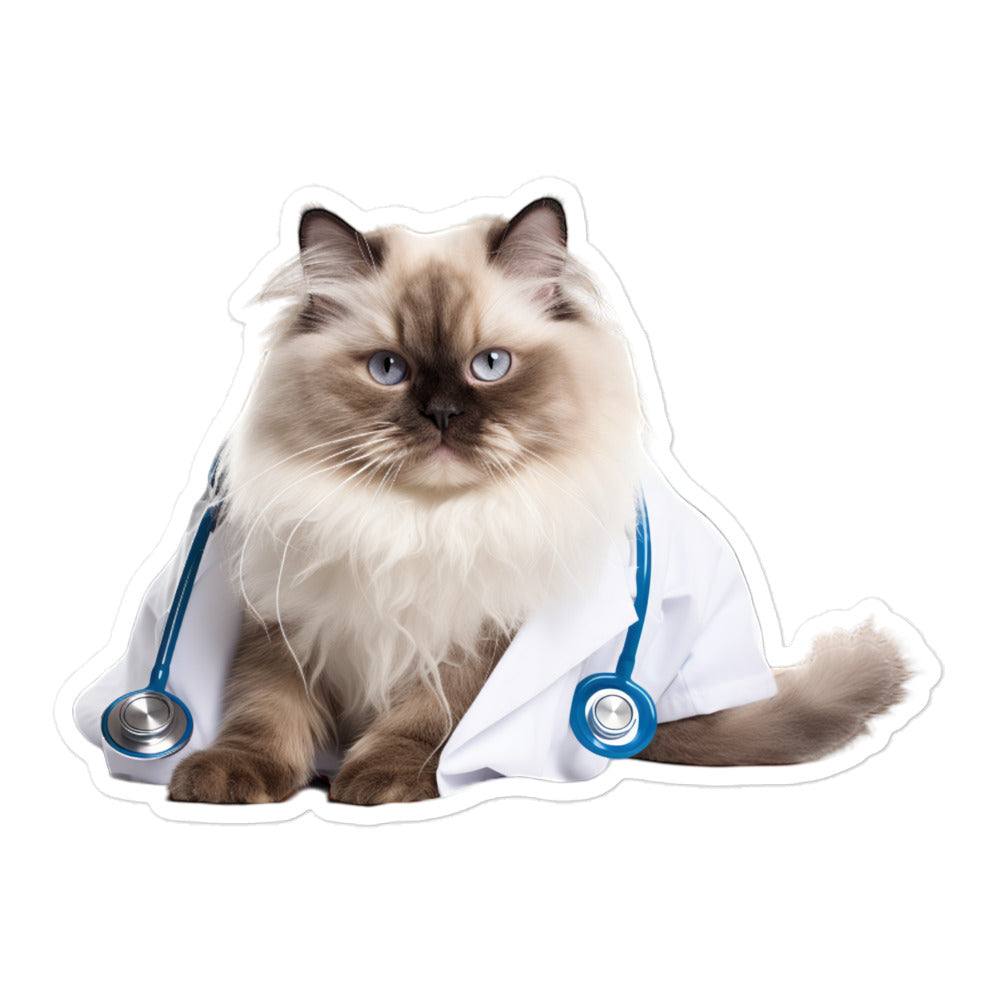 Birman Doctor Sticker - Stickerfy.ai