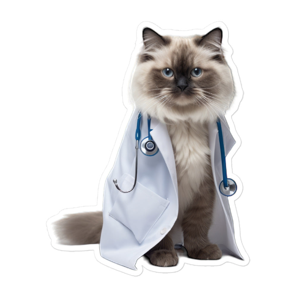 Birman Doctor Sticker - Stickerfy.ai