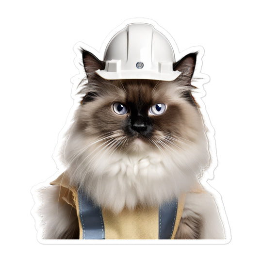 Birman Contractor Sticker - Stickerfy.ai