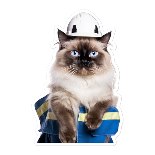 Birman Contractor Sticker - Stickerfy.ai